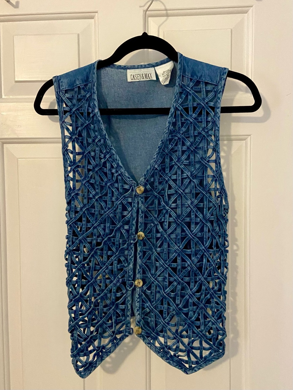 Woven Denim Vest